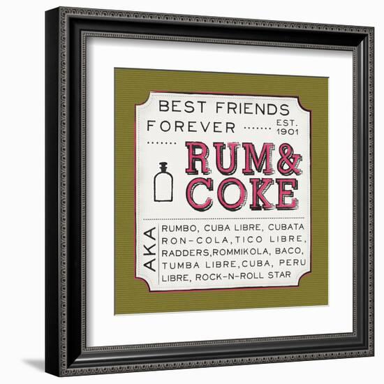 Rum and Coke-Ashley Sta Teresa-Framed Art Print