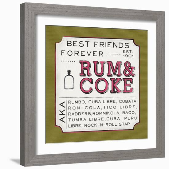 Rum and Coke-Ashley Sta Teresa-Framed Art Print