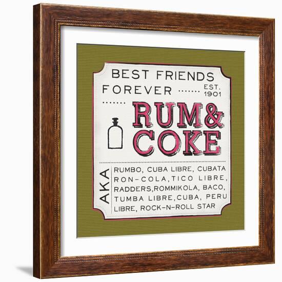 Rum and Coke-Ashley Sta Teresa-Framed Art Print