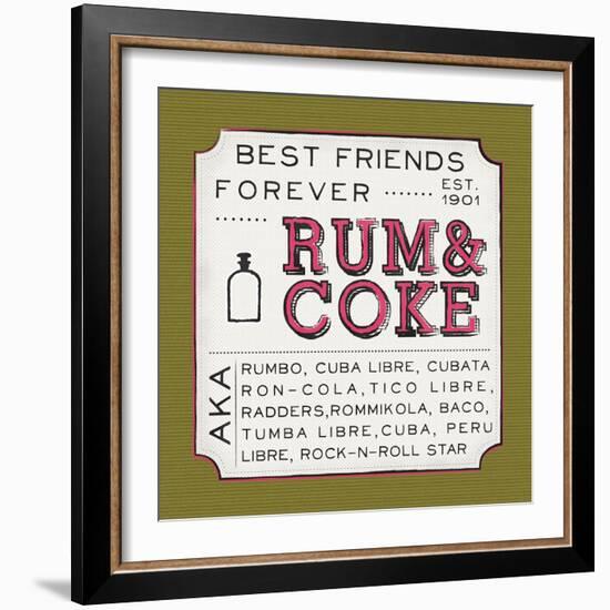 Rum and Coke-Ashley Sta Teresa-Framed Art Print