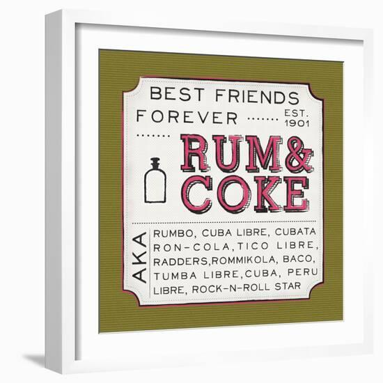 Rum and Coke-Ashley Sta Teresa-Framed Art Print