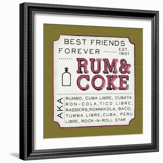 Rum and Coke-Ashley Sta Teresa-Framed Art Print