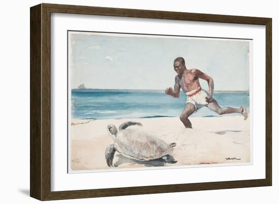 Rum Cay (W/C over Graphite on Paper)-Winslow Homer-Framed Giclee Print