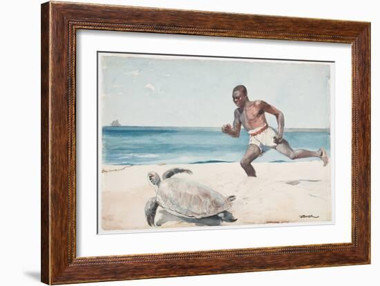 Rum Cay (W/C over Graphite on Paper)-Winslow Homer-Framed Giclee Print