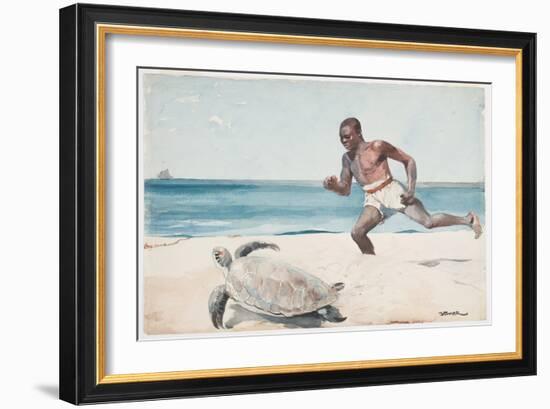 Rum Cay (W/C over Graphite on Paper)-Winslow Homer-Framed Giclee Print