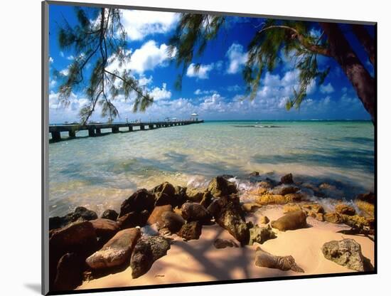 Rum Point Jetty, Cayman Islands-George Oze-Mounted Photographic Print
