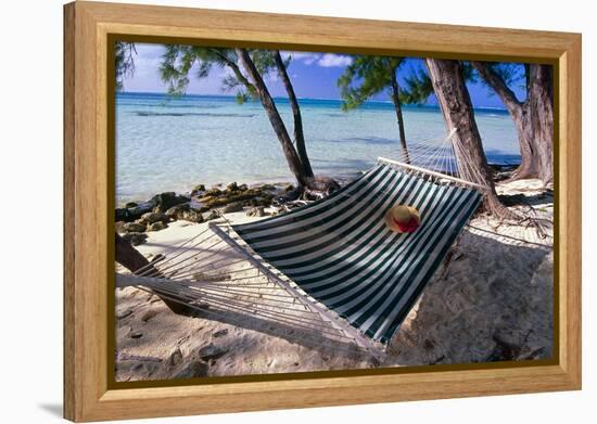 Rum Point Relaxation, Cayman Islands-George Oze-Framed Premier Image Canvas