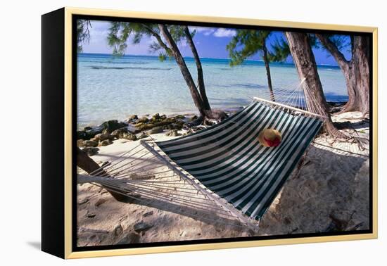 Rum Point Relaxation, Cayman Islands-George Oze-Framed Premier Image Canvas