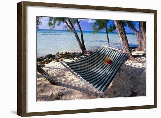 Rum Point Relaxation, Cayman Islands-George Oze-Framed Photographic Print