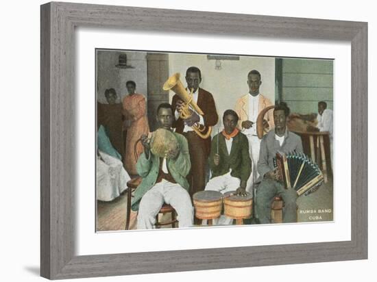 Rumba Band, Cuba-null-Framed Art Print