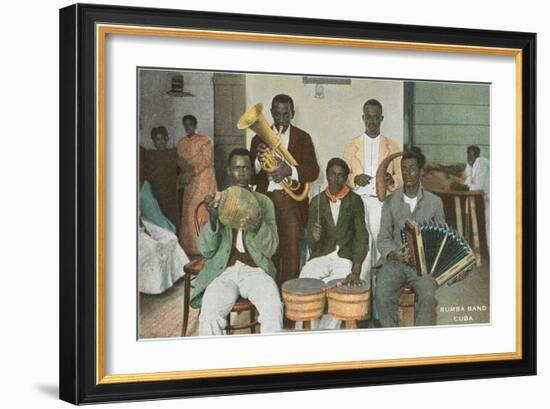 Rumba Band, Cuba-null-Framed Art Print