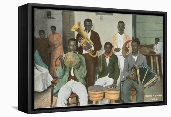 Rumba Band, Cuba-null-Framed Stretched Canvas