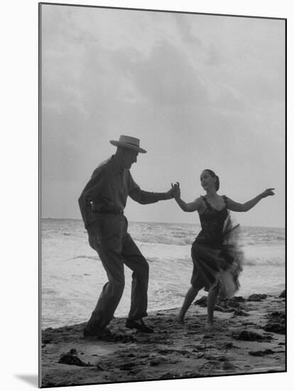 Rumba Danced by Director George Abbott and Dance Teacher Lilyan Martin-John Loengard-Mounted Premium Photographic Print