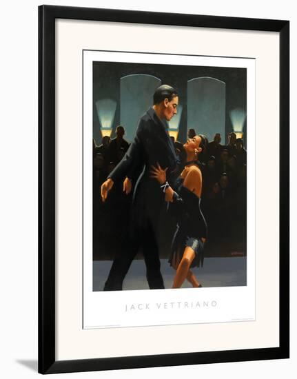 Rumba in Black-Jack Vettriano-Framed Art Print