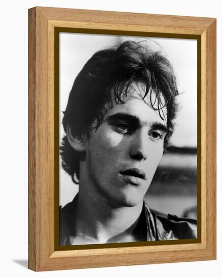 RUMBLE FISH, 1983 directed by FRANCIS FORD COPPOLA Matt Dillon (b/w photo)-null-Framed Stretched Canvas