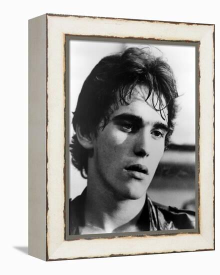 RUMBLE FISH, 1983 directed by FRANCIS FORD COPPOLA Matt Dillon (b/w photo)-null-Framed Stretched Canvas