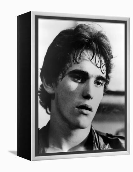 RUMBLE FISH, 1983 directed by FRANCIS FORD COPPOLA Matt Dillon (b/w photo)-null-Framed Stretched Canvas