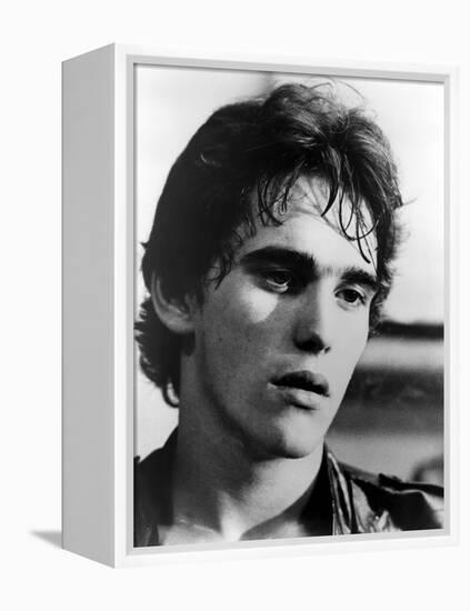 RUMBLE FISH, 1983 directed by FRANCIS FORD COPPOLA Matt Dillon (b/w photo)-null-Framed Stretched Canvas