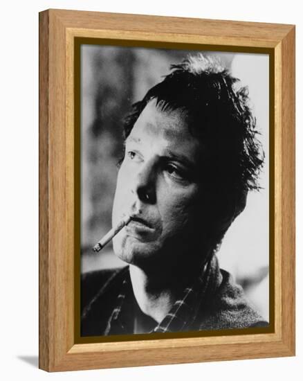 RUMBLE FISH, 1983 directed by FRANCIS FORD COPPOLA Mickey Rourke (b/w photo)-null-Framed Stretched Canvas