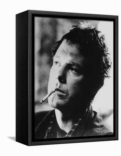 RUMBLE FISH, 1983 directed by FRANCIS FORD COPPOLA Mickey Rourke (b/w photo)-null-Framed Stretched Canvas