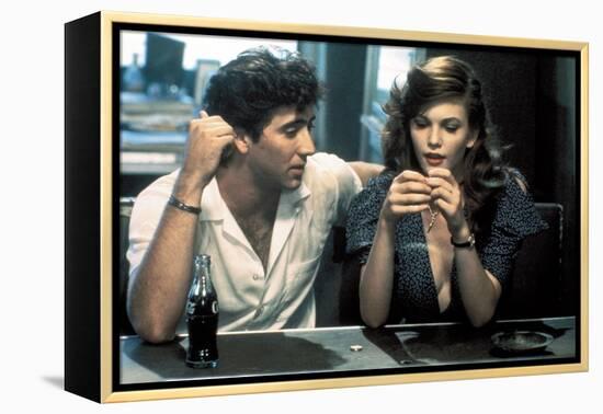 RUMBLE FISH, 1983 directed by FRANCIS FORD COPPOLA Nicolas Cage and Diane Lane (photo)-null-Framed Stretched Canvas