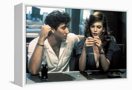 RUMBLE FISH, 1983 directed by FRANCIS FORD COPPOLA Nicolas Cage and Diane Lane (photo)-null-Framed Stretched Canvas