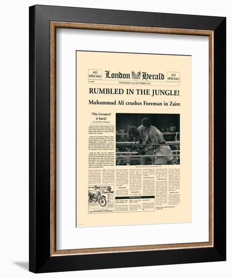 Rumbled In The Jungle!-The Vintage Collection-Framed Premium Giclee Print