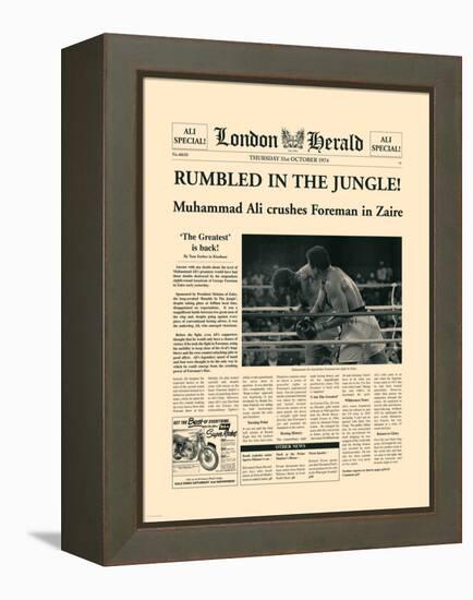 Rumbled In The Jungle!-The Vintage Collection-Framed Stretched Canvas