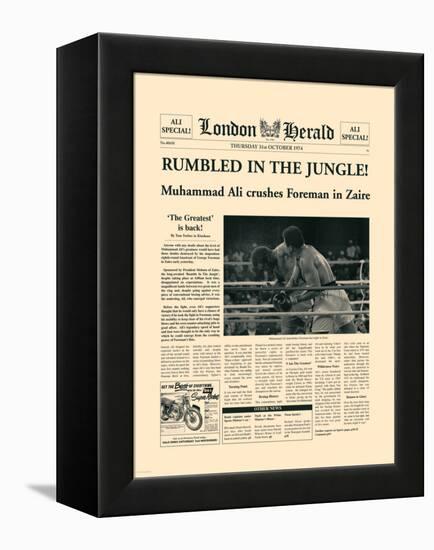 Rumbled In The Jungle!-The Vintage Collection-Framed Stretched Canvas