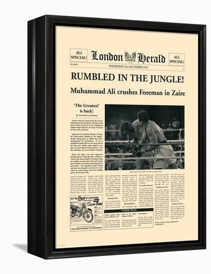 Rumbled In The Jungle!-The Vintage Collection-Framed Stretched Canvas