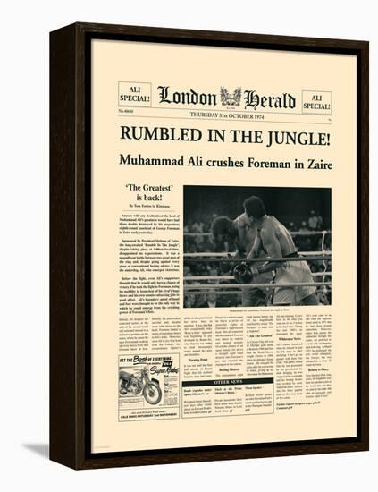 Rumbled In The Jungle!-The Vintage Collection-Framed Stretched Canvas