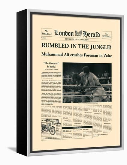 Rumbled In The Jungle!-The Vintage Collection-Framed Stretched Canvas