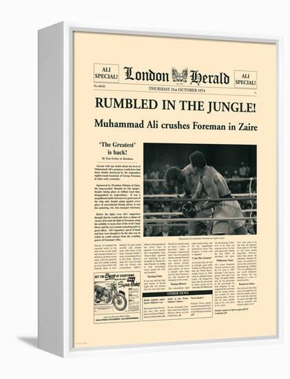 Rumbled In The Jungle!-The Vintage Collection-Framed Stretched Canvas