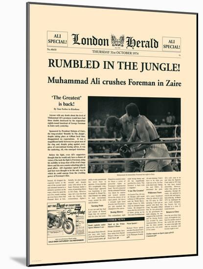 Rumbled In The Jungle!-The Vintage Collection-Mounted Art Print