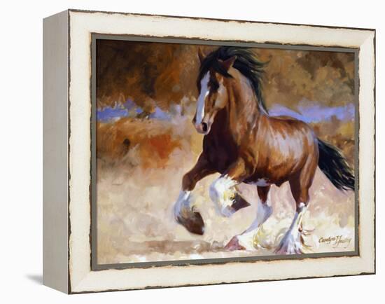 Rumi's Run-Carolyne Hawley-Framed Stretched Canvas