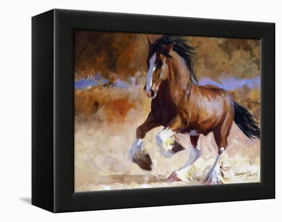 Rumi's Run-Carolyne Hawley-Framed Stretched Canvas