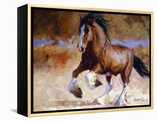 Rumi's Run-Carolyne Hawley-Framed Stretched Canvas