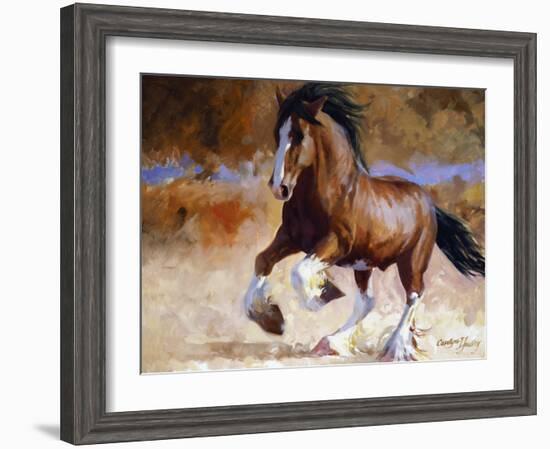 Rumi's Run-Carolyne Hawley-Framed Art Print