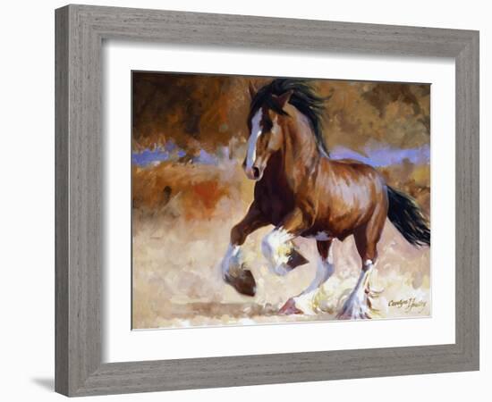 Rumi's Run-Carolyne Hawley-Framed Art Print