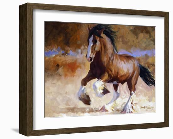 Rumi's Run-Carolyne Hawley-Framed Art Print