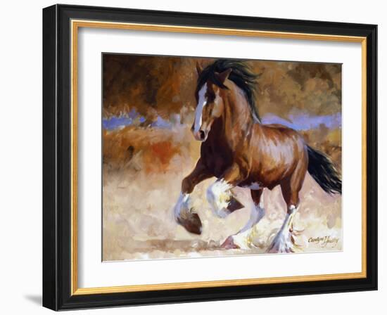 Rumi's Run-Carolyne Hawley-Framed Art Print