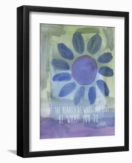 Rumi Watercolor Beauty Of Love-Amy Brinkman-Framed Art Print