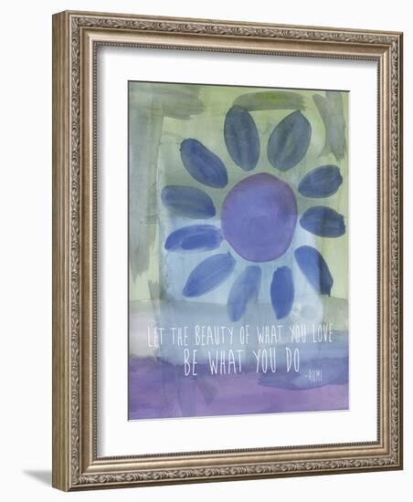 Rumi Watercolor Beauty Of Love-Amy Brinkman-Framed Art Print