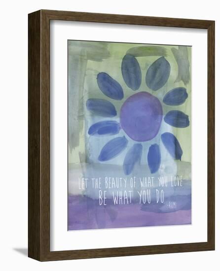 Rumi Watercolor Beauty Of Love-Amy Brinkman-Framed Art Print