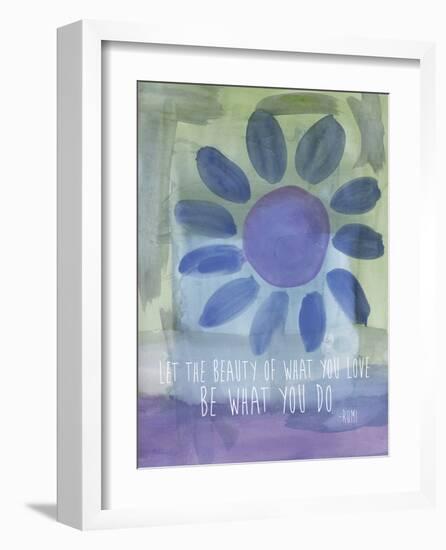 Rumi Watercolor Beauty Of Love-Amy Brinkman-Framed Art Print