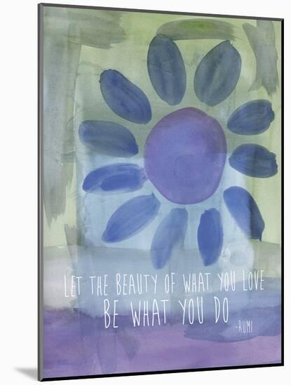 Rumi Watercolor Beauty Of Love-Amy Brinkman-Mounted Art Print