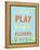 Run and Play-null-Framed Stretched Canvas