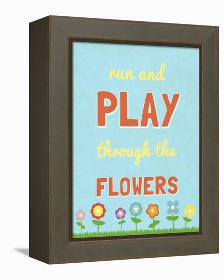 Run and Play-null-Framed Stretched Canvas