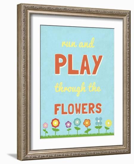 Run and Play-null-Framed Art Print