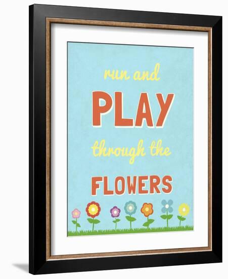 Run and Play-null-Framed Art Print